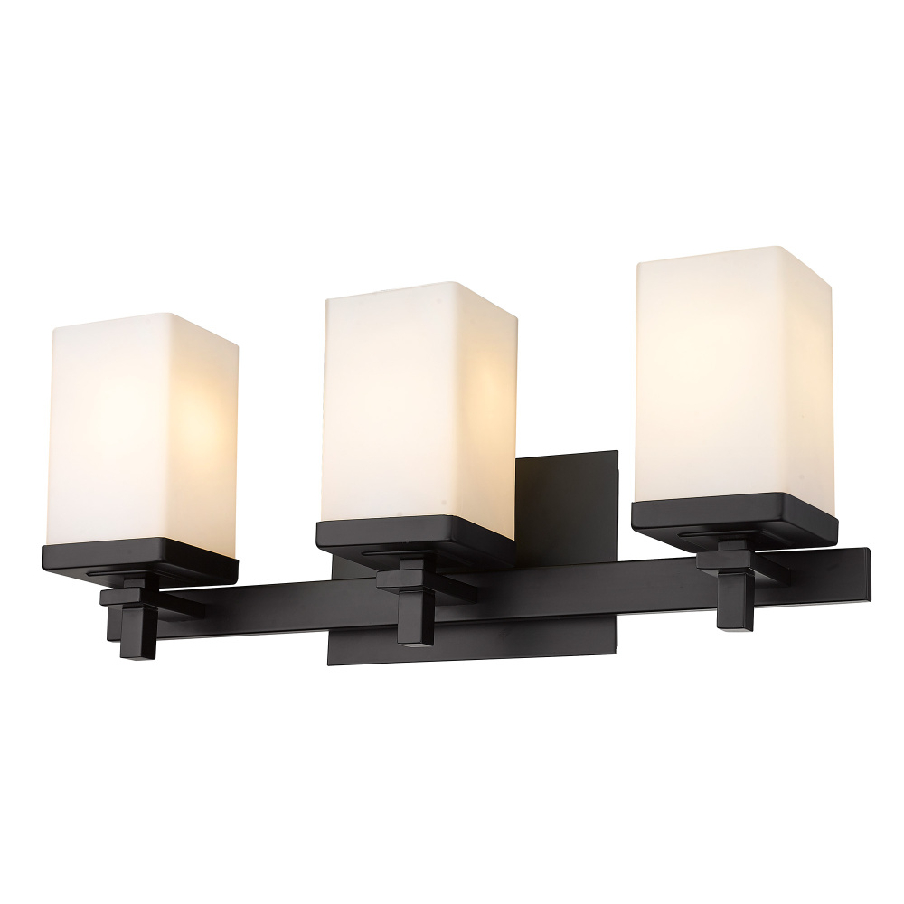 Wry Lighting Maddox 3-light Vanity in Matte Black